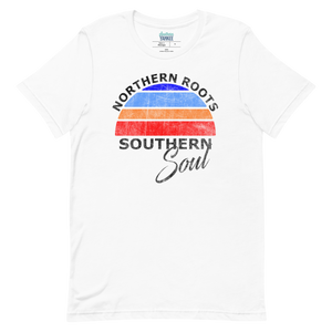 Northern Roots Southern Soul Distressed Striped Sun - Southern Yankee